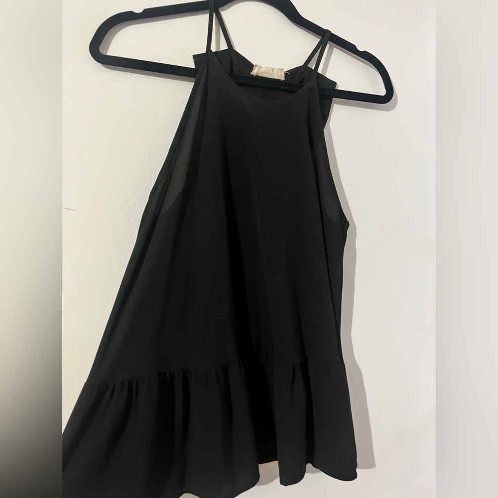 Altr’d State Black Spaghetti Strap Tank with Adorable Bow